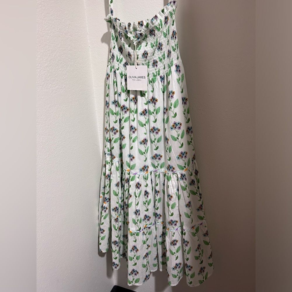 NEW With Tag Olivia James The Printed Cotton Izzy Skirt Or Strapless Dress